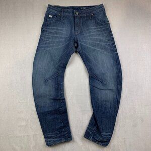 G Star Raw Mens Pants 31 Blue Denim Jeans Arc Slim Tapered Dark Wash 31x29